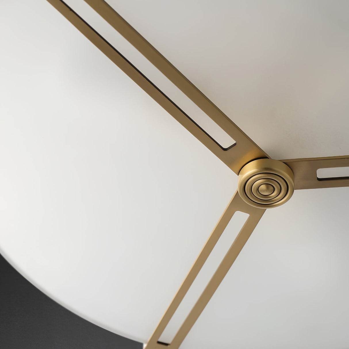 Modern Ceiling Light  Glass Disc with Brass Frame - Product detail 30
