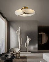 Modern Ceiling Light  Glass Disc with Brass Frame - Product detail 8