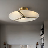 Modern Ceiling Light  Glass Disc with Brass Frame - Product detail 19