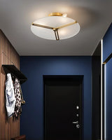 Modern Ceiling Light  Glass Disc with Brass Frame - Product detail 10