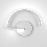 Modern LED Wall Sconce  Curved Aluminum Half-Circle Design - Product detail 12
