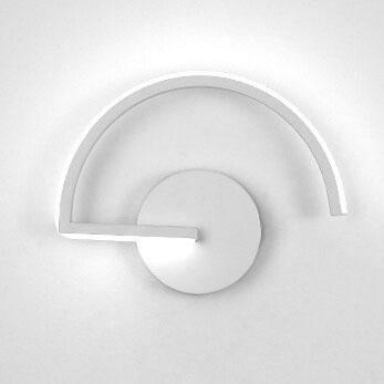Modern LED Wall Sconce  Curved Aluminum Half-Circle Design - Product detail 12