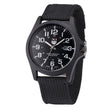 Military Field Watch  Black Canvas Strap With Luminous Dial - Product showcase