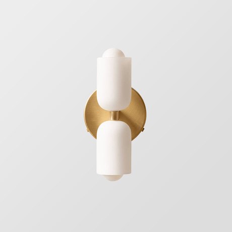 Modern Dual Wall Light  Brushed Brass Up Down Sconce - Product detail 11