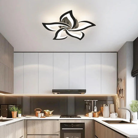 Modern LED Ceiling Light  Floral Petal Design with Remote Control - Product example