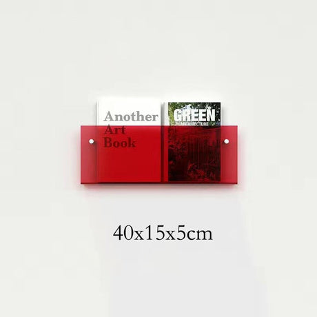 Acrylic Wall Magazine Rack  Modern Floating Display Holder - Product detail 15