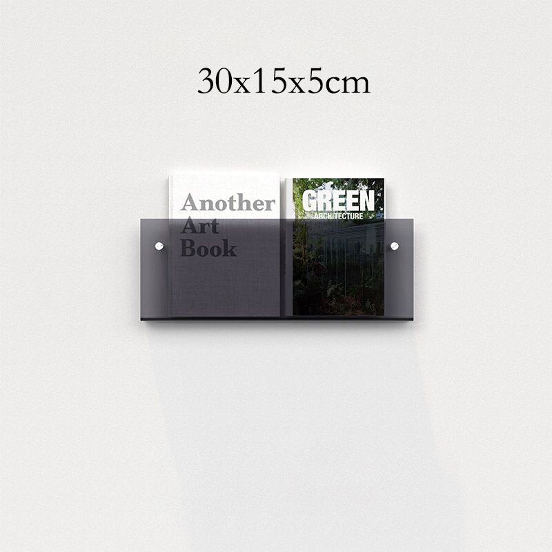 Acrylic Wall Magazine Rack  Modern Floating Display Holder - Product detail 37