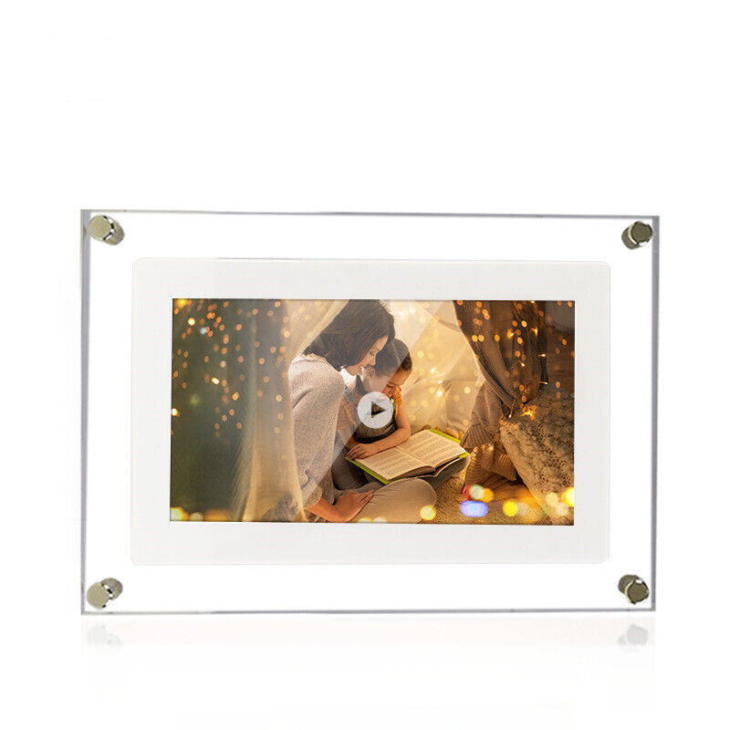 Acrylic Digital Photo Frame  Clear Modern Display Stand - Product detail 6
