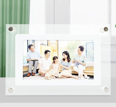 Acrylic Digital Photo Frame  Clear Modern Display Stand - Product detail 7