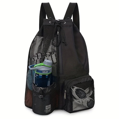 Mesh Sports Backpack  Ventilated Storage With Water Bottle Holder - Product detail 8