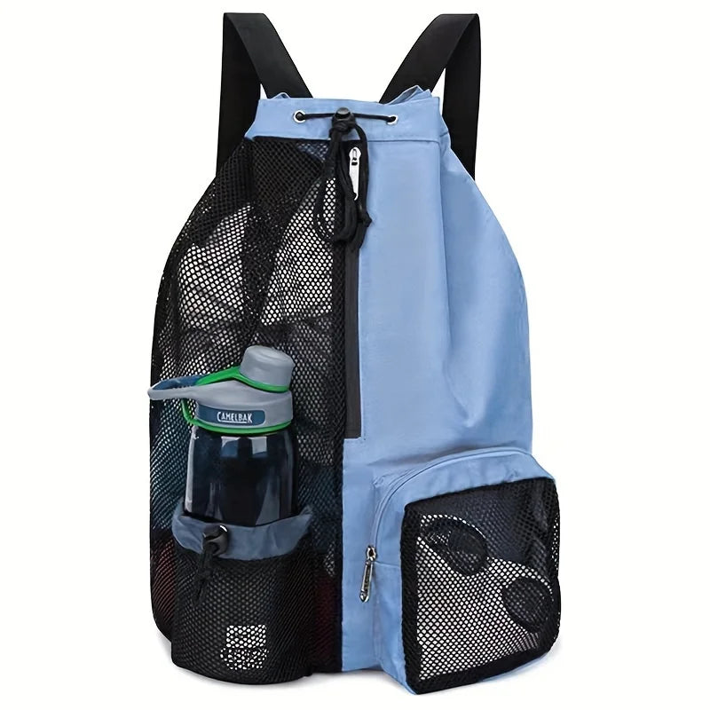 Mesh Sports Backpack  Ventilated Storage With Water Bottle Holder - Product detail 7