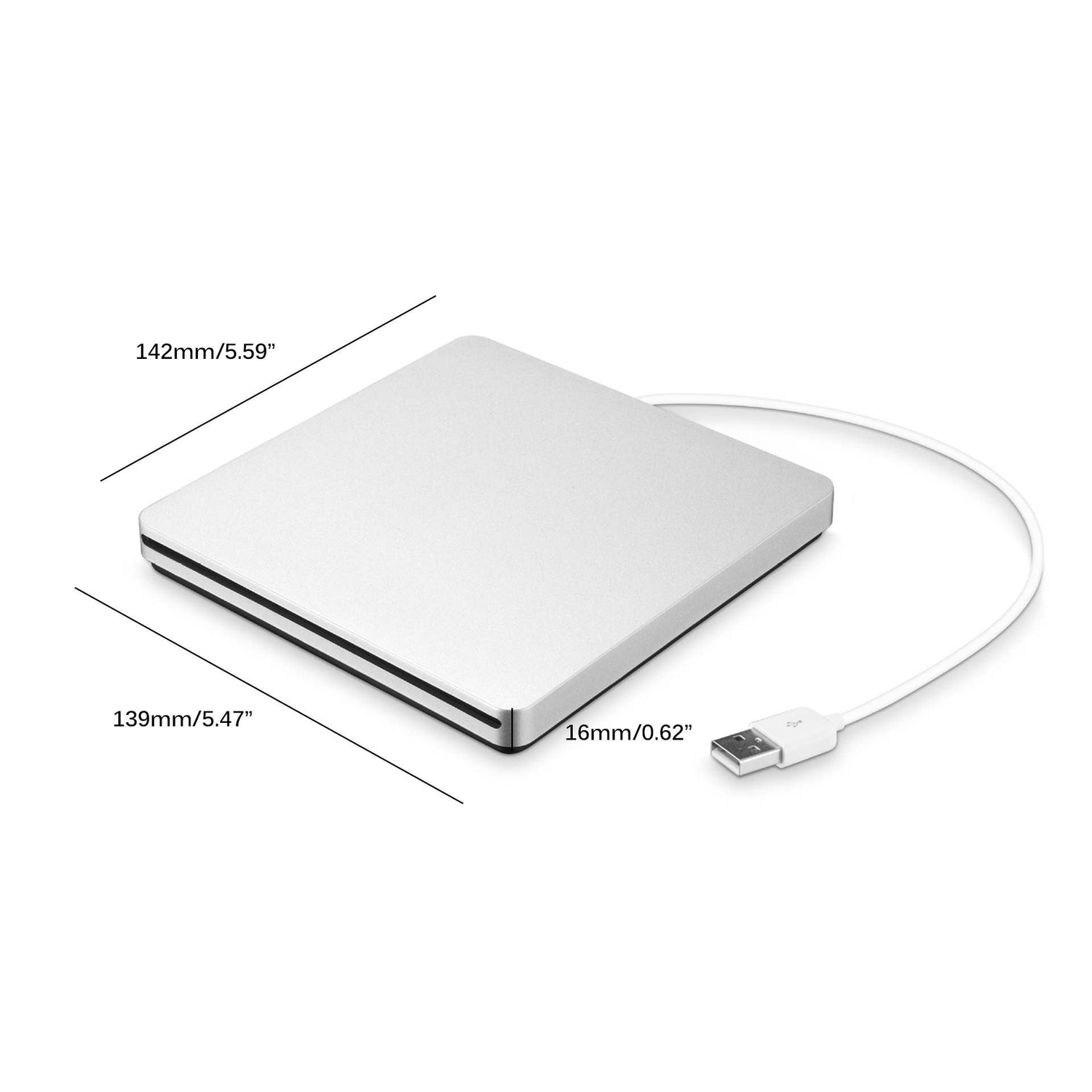 USB External DVD Drive  Portable Slot Loading CD Writer - Product detail 4