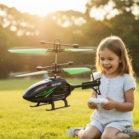 Remote Control Helicopter for Kids  Easy Flying Mini Drone with Stabilization - Product showcase