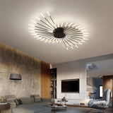 Modern Starburst Ceiling Light  LED Radial Design - Detailed view