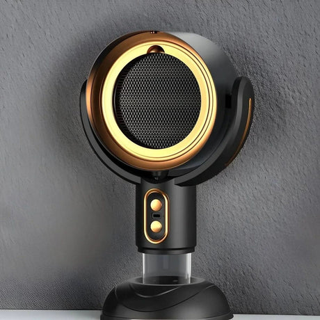 Smoke Absorber Air Purifier  Compact Desktop Design with LED Ring - Product showcase