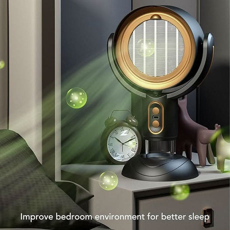 Smoke Absorber Air Purifier  Compact Desktop Design with LED Ring - Product detail 5