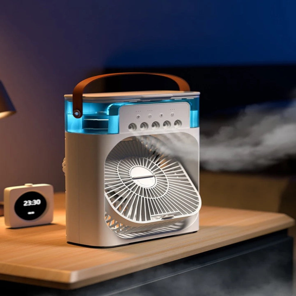 Portable Air Cooler  LED Ambient Light  USB Powered - Product showcase