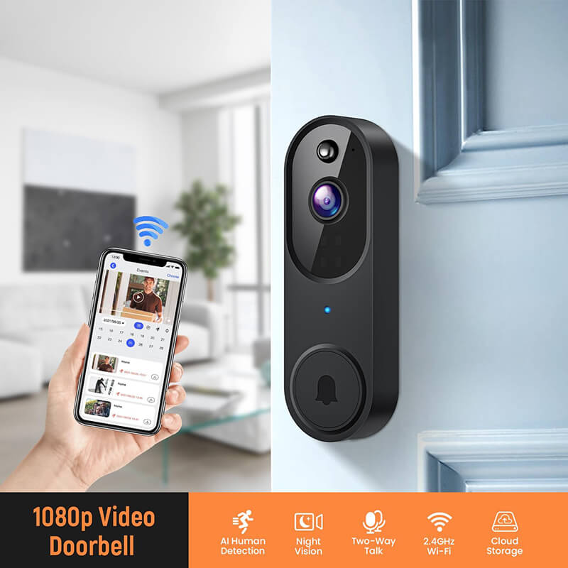 Wireless Video Doorbell Camera  AI Motion Detection 1080P - Product detail 5