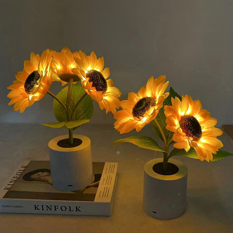Sunflower Table Lamp  LED Floral Night Light - Product detail 14