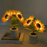 Sunflower Table Lamp  LED Floral Night Light - Product detail 14