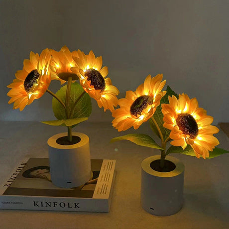 Sunflower Table Lamp  LED Floral Night Light - Product detail 14