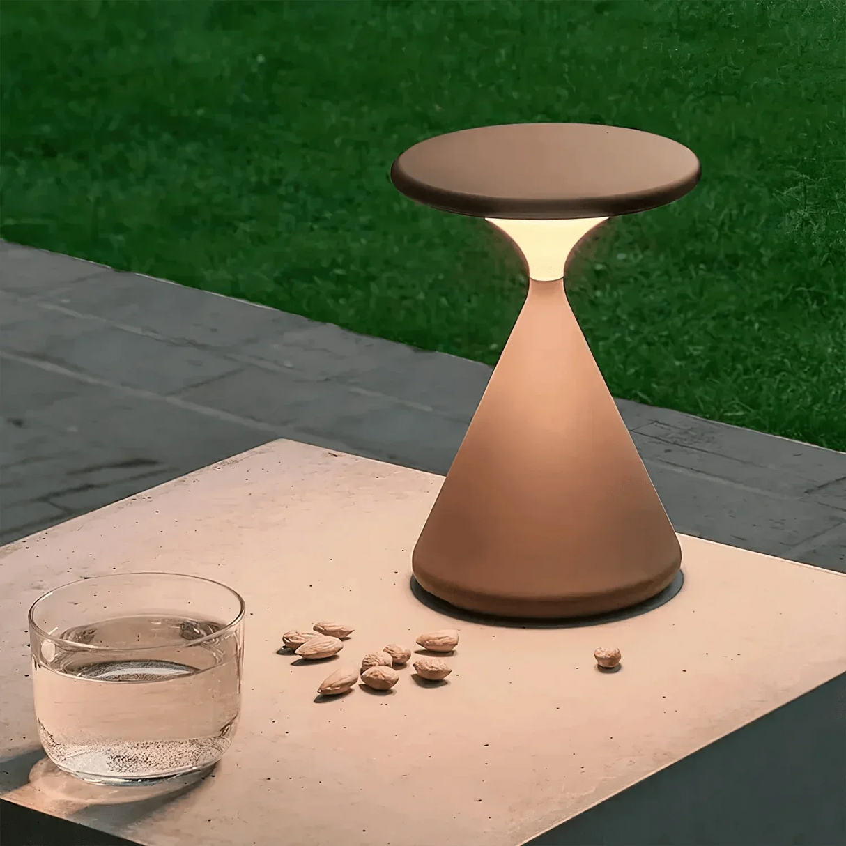 Modern LED Table Lamp  Hourglass Design With Ambient Glow - Product detail 11