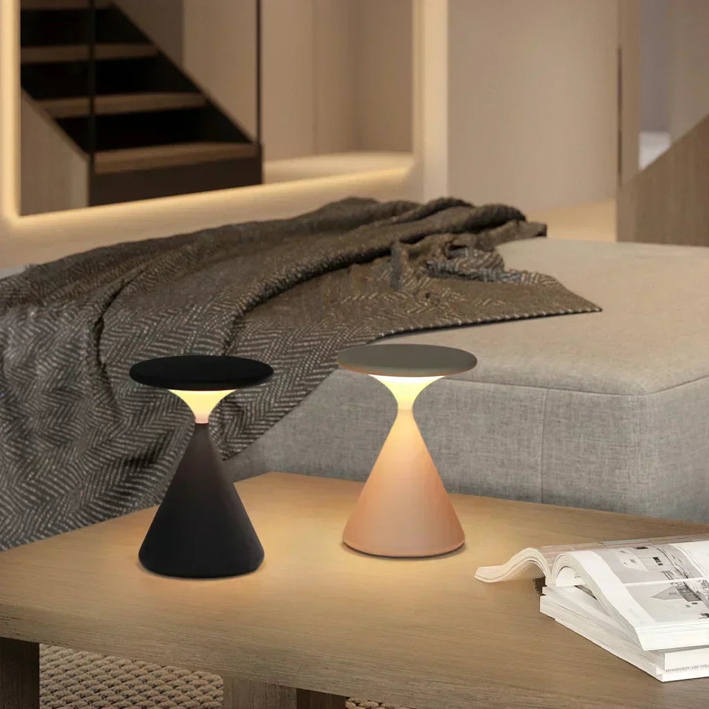 Modern LED Table Lamp  Hourglass Design With Ambient Glow - Product detail 14