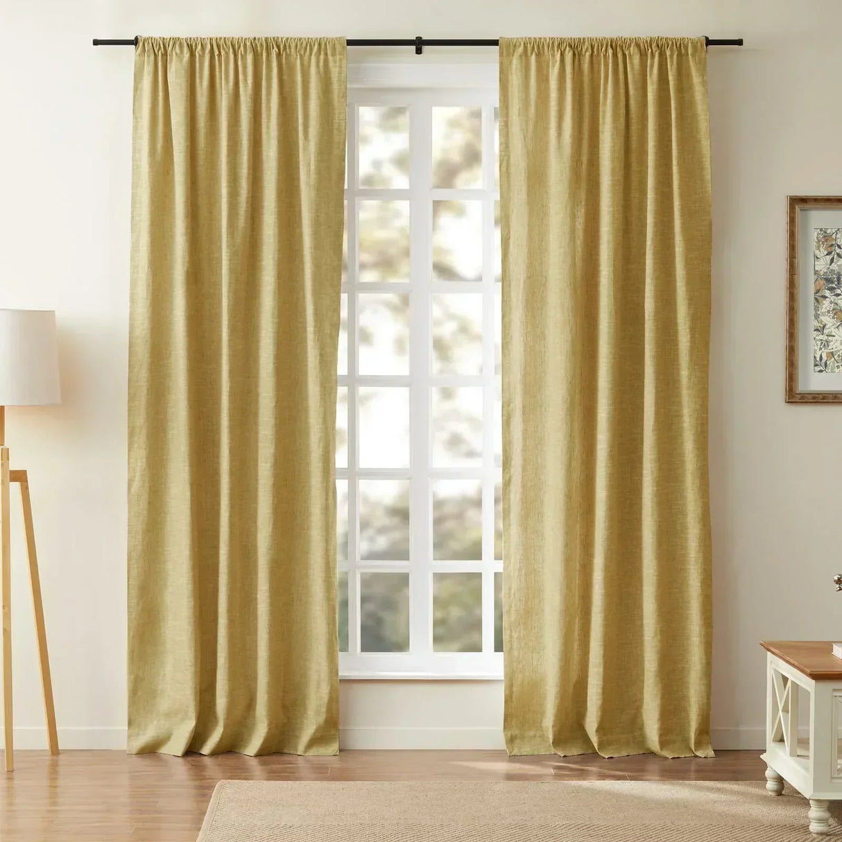 Linen Cotton Curtains  Natural Light Filtering Window Panels - Product detail 24