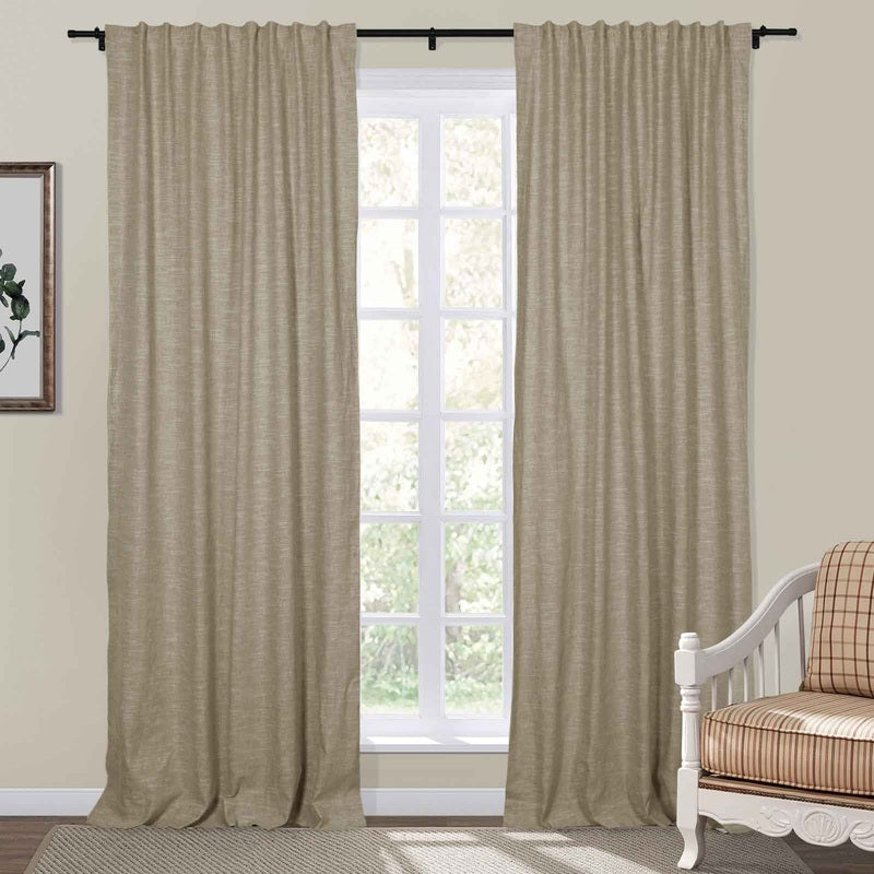 Linen Cotton Curtains  Natural Light Filtering Window Panels - Product detail 14