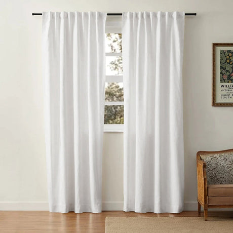 Linen Cotton Curtains  Natural Light Filtering Window Panels - Product detail 39