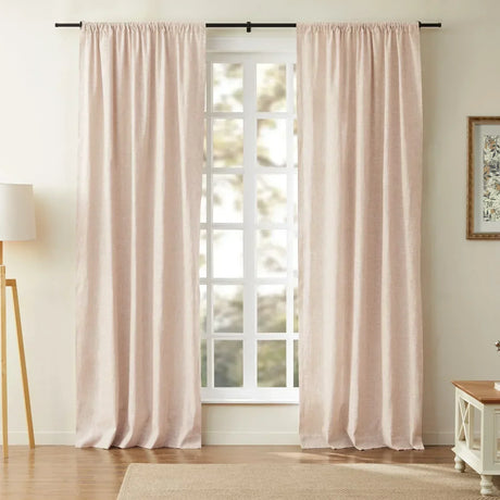 Linen Cotton Curtains  Natural Light Filtering Window Panels - Product detail 57