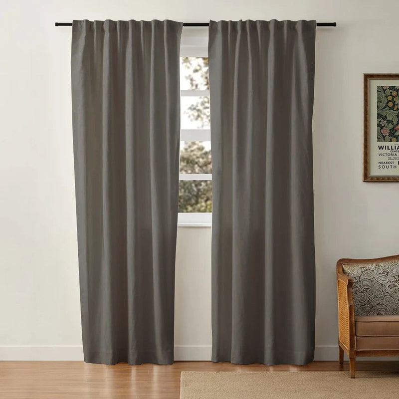 Linen Cotton Curtains  Natural Light Filtering Window Panels - Product detail 54
