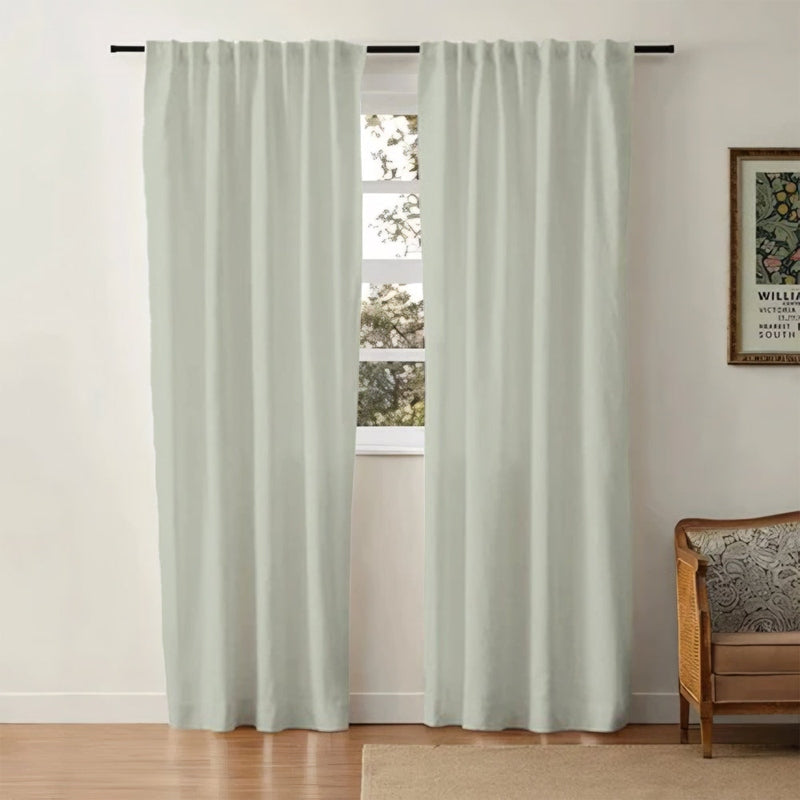Linen Cotton Curtains  Natural Light Filtering Window Panels - Product detail 62