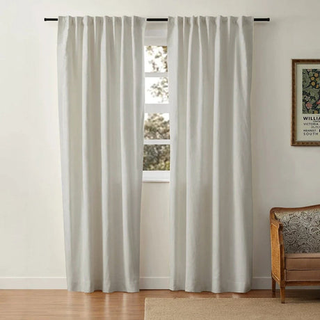 Linen Cotton Curtains  Natural Light Filtering Window Panels - Product detail 56