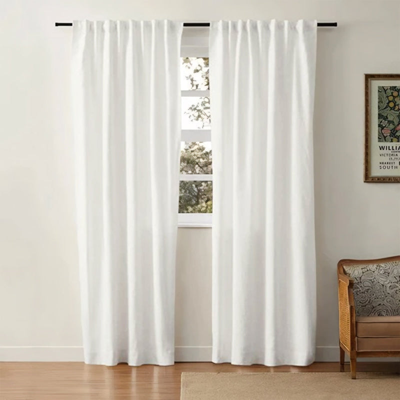 Linen Cotton Curtains  Natural Light Filtering Window Panels - Product detail 40
