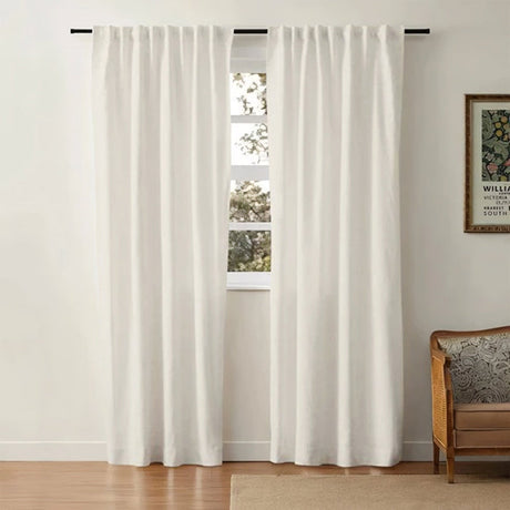Linen Cotton Curtains  Natural Light Filtering Window Panels - Product detail 42