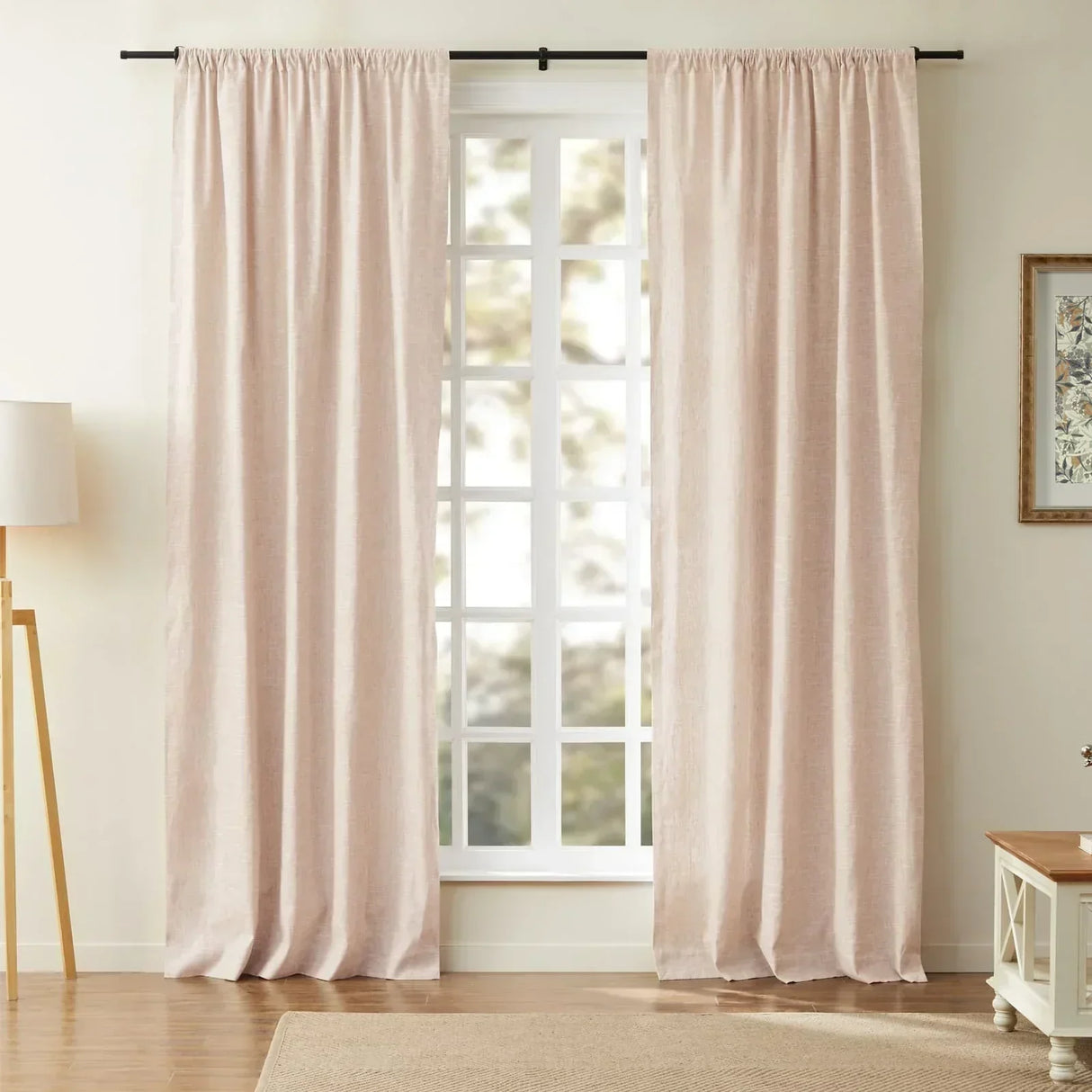Linen Cotton Curtains  Natural Light Filtering Window Panels - Product detail 26