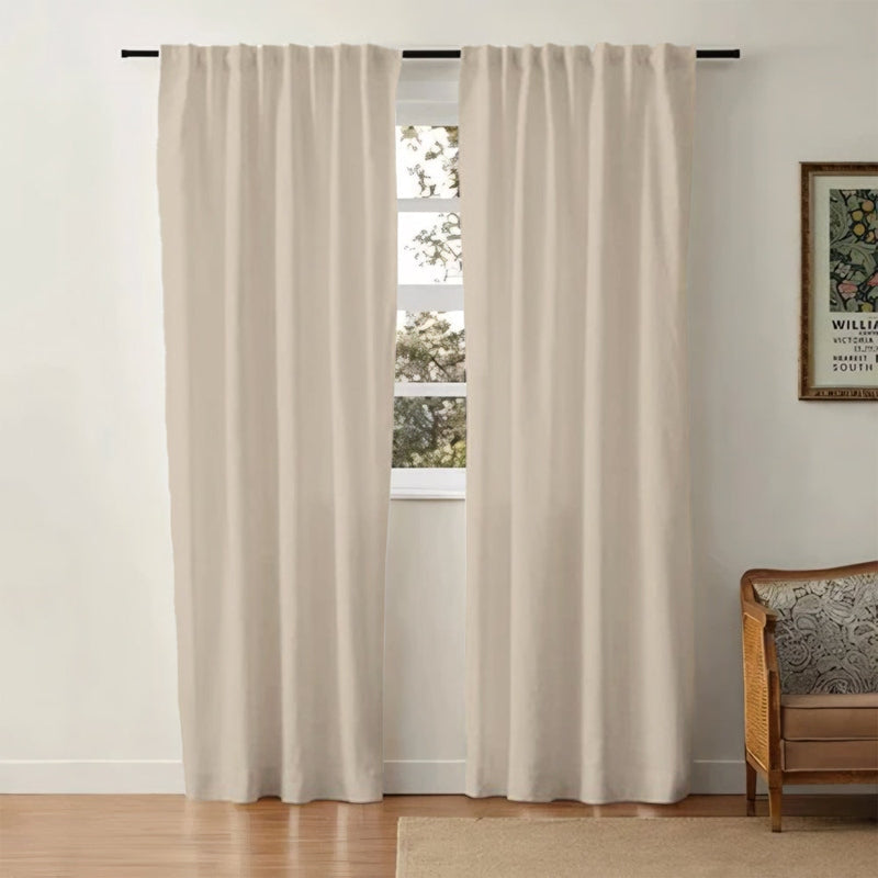 Linen Cotton Curtains  Natural Light Filtering Window Panels - Product detail 38