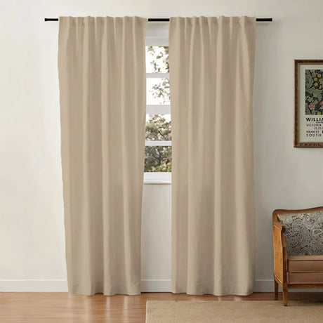 Linen Cotton Curtains  Natural Light Filtering Window Panels - Product detail 48