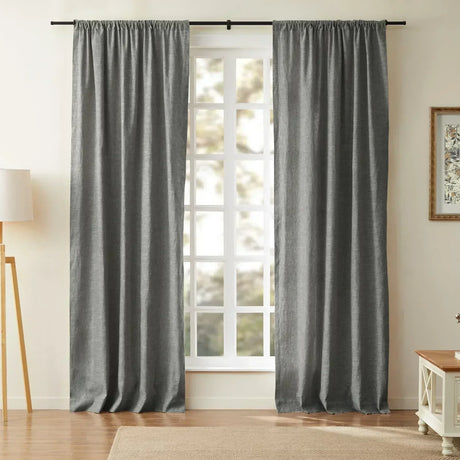 Linen Cotton Curtains  Natural Light Filtering Window Panels - Product detail 55