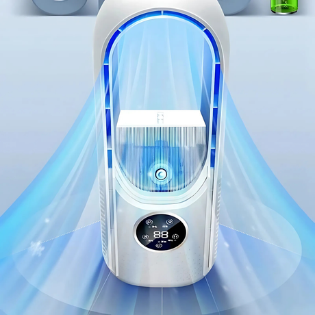 Smart Air Cooler  Bladeless Desktop Humidifier With Timer - Product showcase