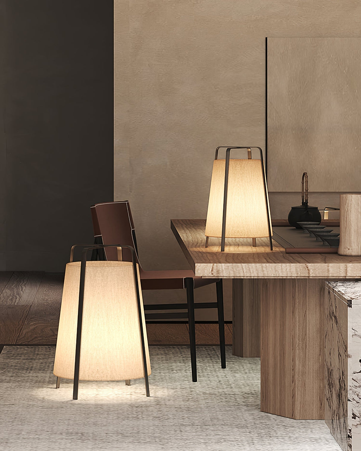 Modern Table Lamp  Minimalist Tripod Design - Product detail 12