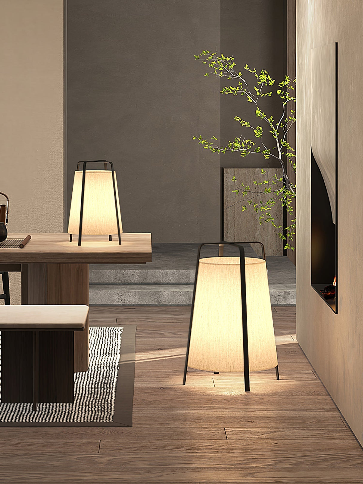Modern Table Lamp  Minimalist Tripod Design - Product detail 16