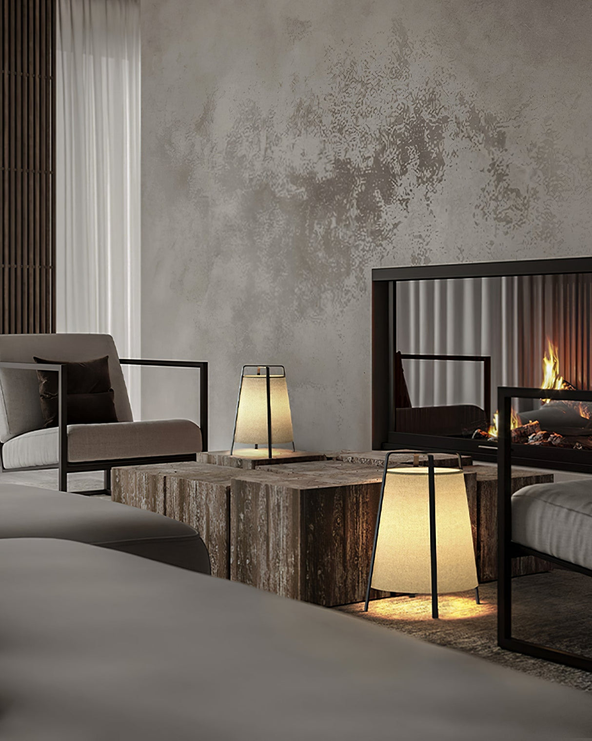 Modern Table Lamp  Minimalist Tripod Design - Product detail 11