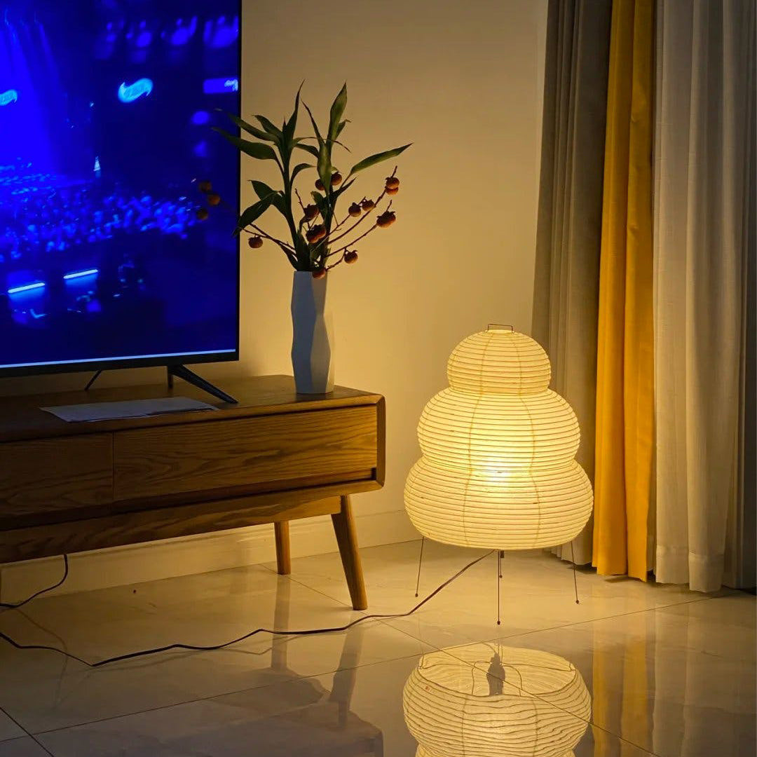 Japanese Paper Table Lamp  Bamboo Frame Lantern Design - Product detail 19