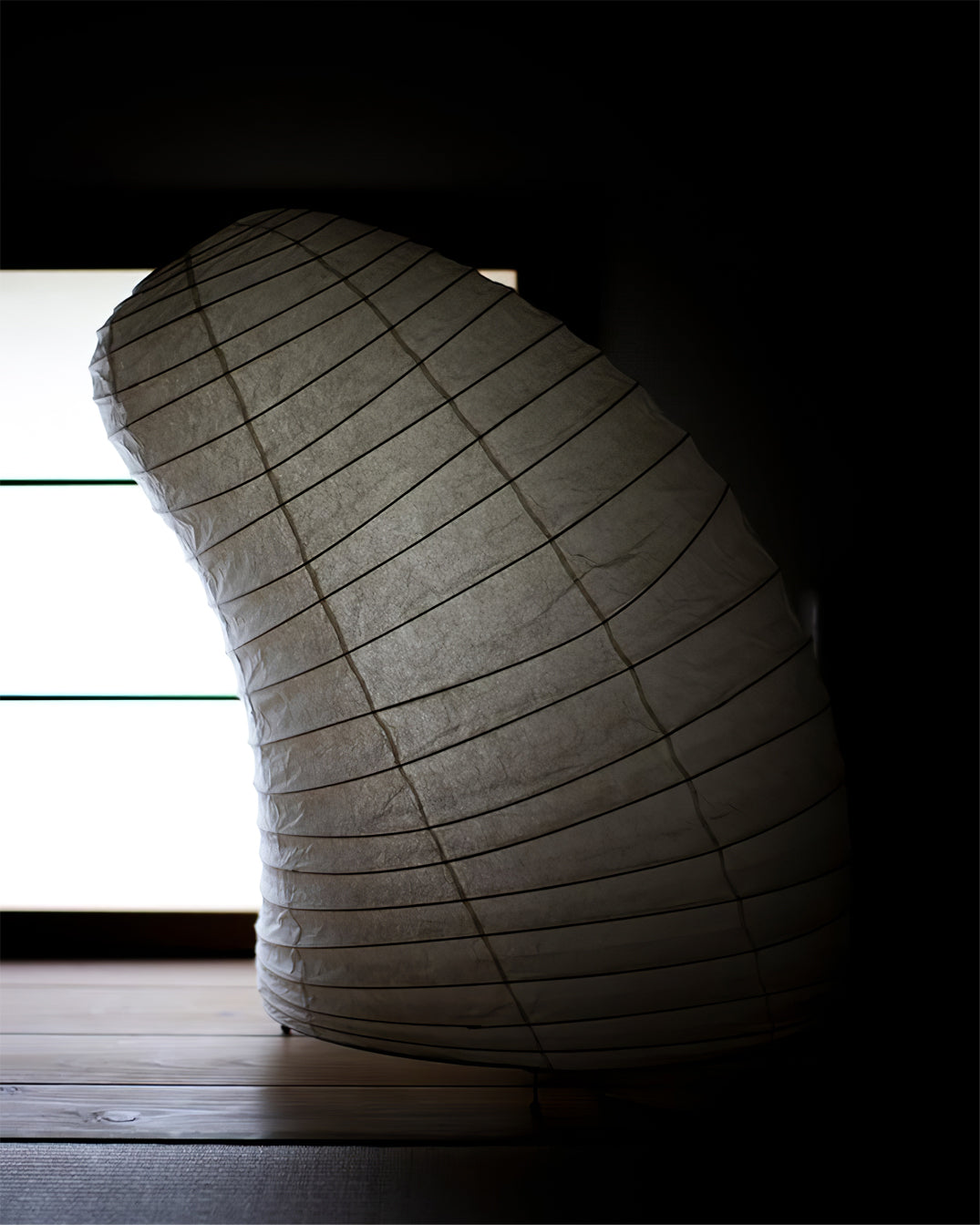 Japanese Paper Table Lamp  Organic Sculptural Design - Product detail 6