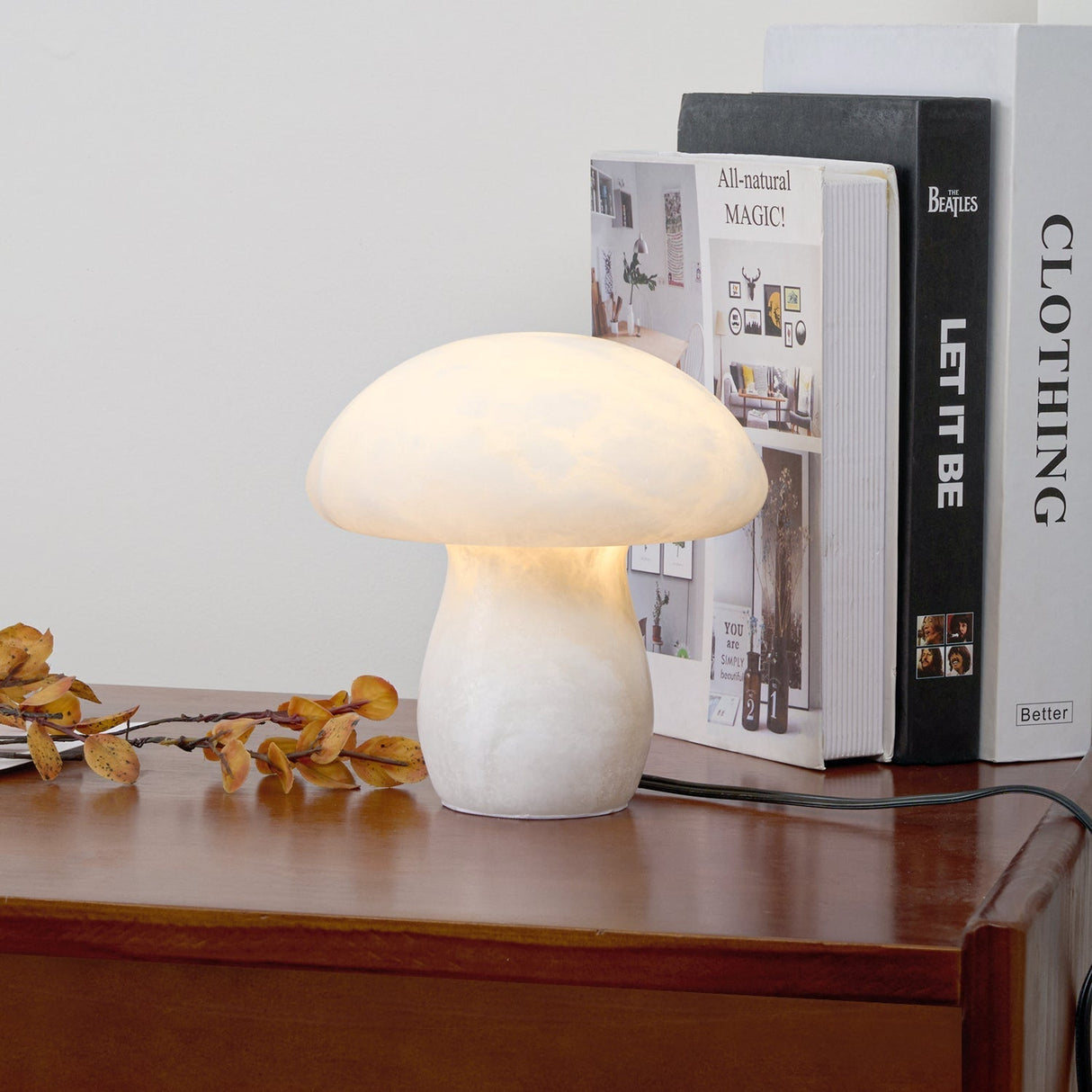 Mushroom Table Lamp  White Alabaster Design - Product detail 10