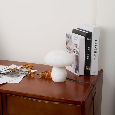 Mushroom Table Lamp  White Alabaster Design - Product detail 18