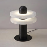 Modern Alabaster Table Lamp  Dual Ring Design - Product detail 16