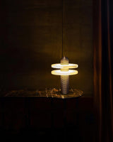 Modern Alabaster Table Lamp  Dual Ring Design - Product detail 11